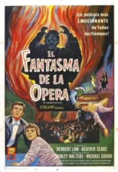 Portada de la película El fantasma de la ópera (1962), una Película disponible para ver online en alta definición.