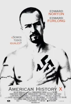 Portada de la película American History X (1998) (1998), una Película disponible para ver online en alta definición.