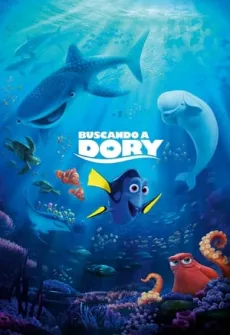 Portada de la película Buscando a Dory (2016), una Película disponible para ver online en alta definición.