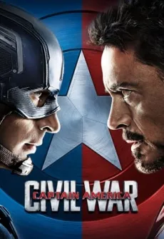 Portada de la película Capitán América 3: Civil War (2016) (2016), una Película disponible para ver online en alta definición.