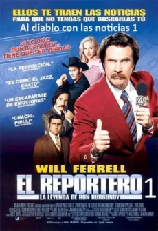 Portada de la película El reportero: La leyenda de Ron Burgundy (2004), una Película disponible para ver online en alta definición.