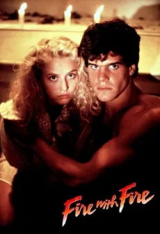 Portada de la película Fuego con fuego (1986) (1986), una Película disponible para ver online en alta definición.