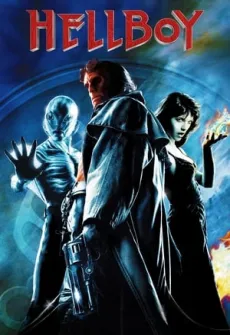 Portada de la película Hellboy (2004), una Película disponible para ver online en alta definición.