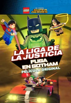 Portada de la película LEGO DC Super Heroes: La liga de la justicia. Fuga en Gotham (2016) (2016), una Película disponible para ver online en alta definición.