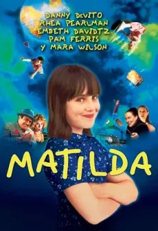 Portada de la película Matilda (1996) (1996), una Película disponible para ver online en alta definición.