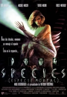Portada de la película Species (1995) (1995), una Película disponible para ver online en alta definición.