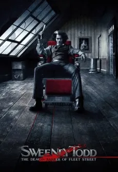 Portada de la película Sweeney Todd: El barbero diabólico de la calle Fleet (2007) (2007), una Película disponible para ver online en alta definición.